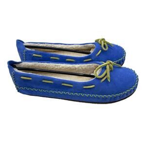 NIB L.L Bean Cornflower Blue SlippersSz 9